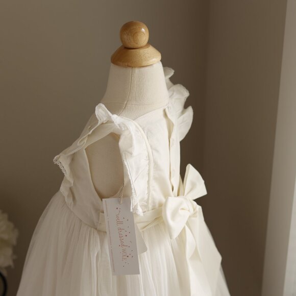 Well Dressed Wolf Simply Ivory Tulle Dress Pinafore 100% Cotton Portraits NWT - Picture 8 of 8